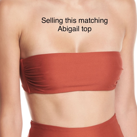 Mara Hoffman Lydia Bikini Bottom in Rust - Picture 5 of 12